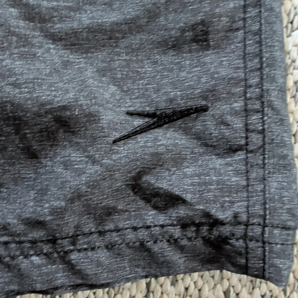 Speedo Shorts Mens XL Gray Swim Trunks‎ Board Shorts Drawstring Cargo Pocket
